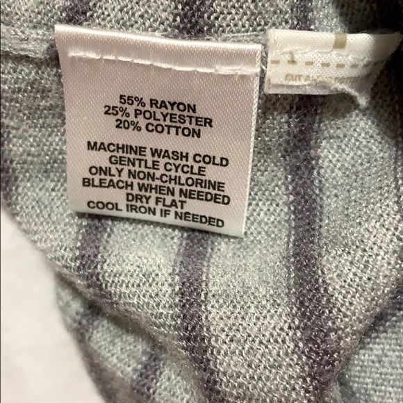 LOFT ANN TAYLOR cardigan open swing SZ M GRAY - Picture 5 of 5